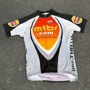 Voler Mens Cycling Jersey‎ MTBR.com Short Sleeve Bike Riding Shirt Full Zip